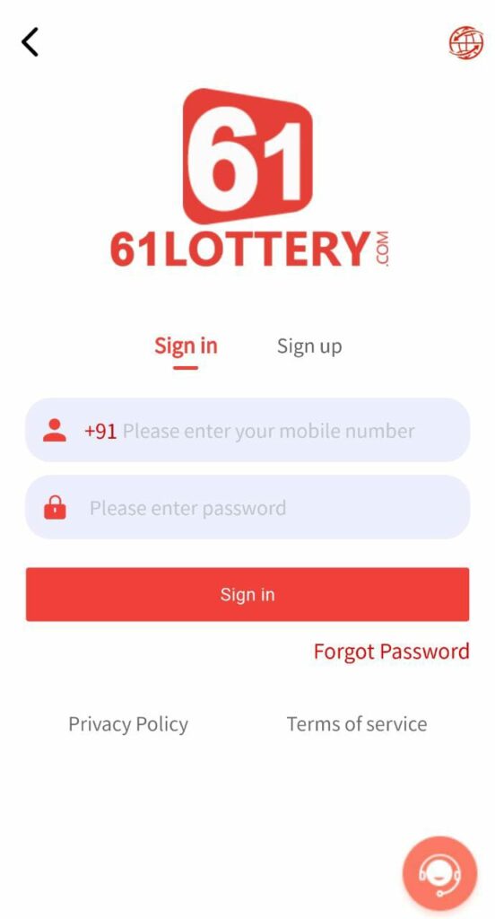 61 Lottery Login