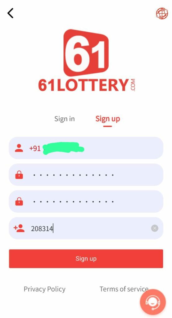 61 Lottery Register